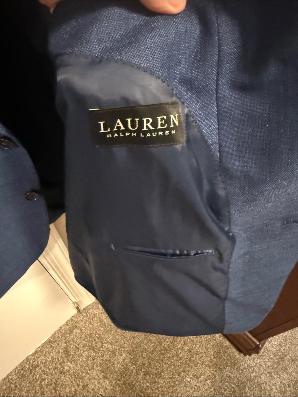 Ralph Lauren Lauren Navy Blue Sport Coat Blazer